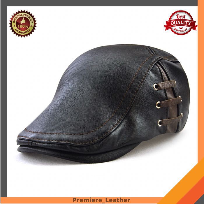 Topi Kulit import Model Copet Pelukis Bassis Topi Kodok TK04 OC143