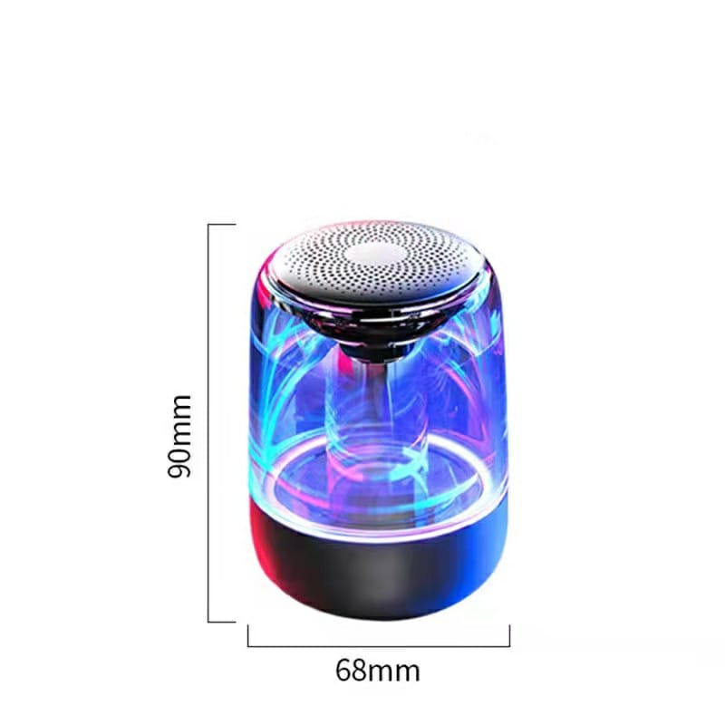 Speaker Mini Bluetooth Portable dan Lampu 7 Warna Waterproof GS03