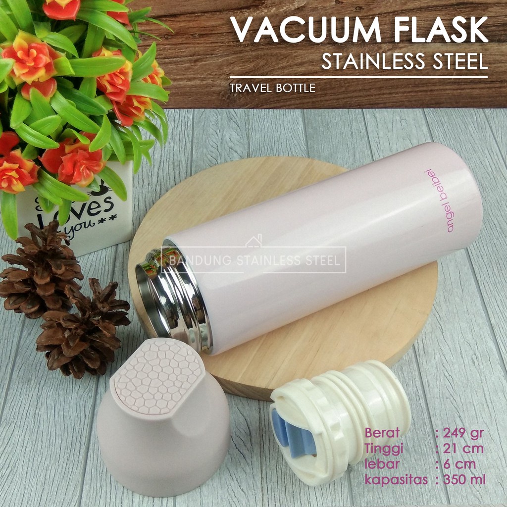 Termos air panas 350ml, vacumm flask tumbler bottle stainless btl-001