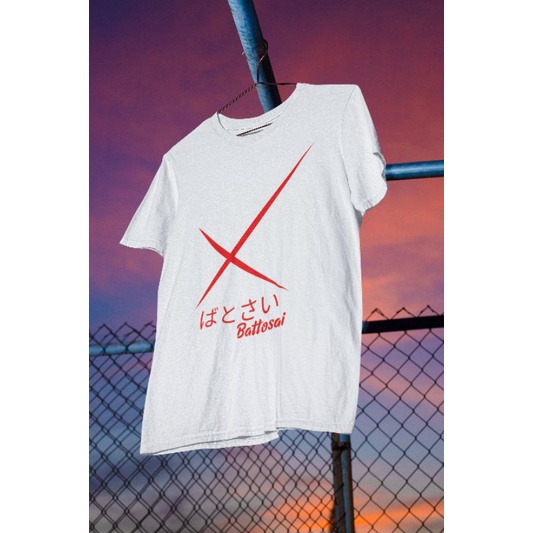 Baju Pria Kaos  Anime Samurai X Battosai Kenshin Himura