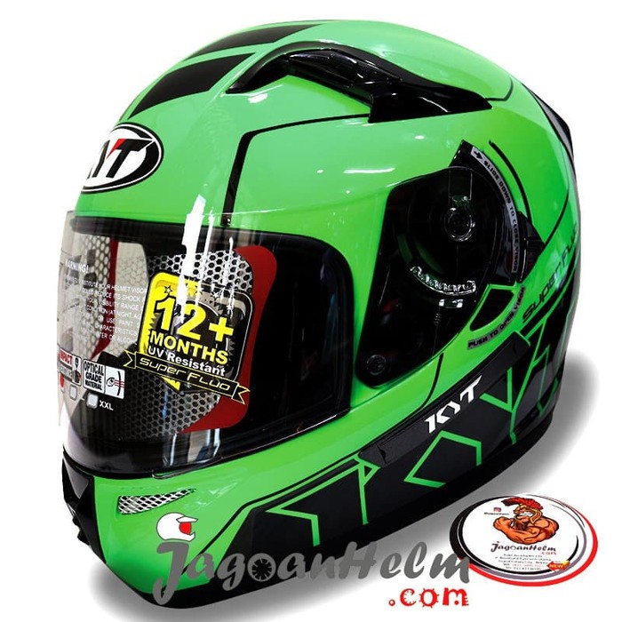 OFC KYT Helm K2 Rider Fluo Super FLUO 1 FullFace Ringan