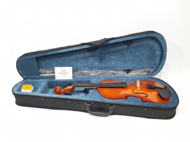 Biola Akustik Merk Aloha Original Ukuran 3/4 Violin Bonus Hardcase Bow Rosin Bridge Buat Belajar