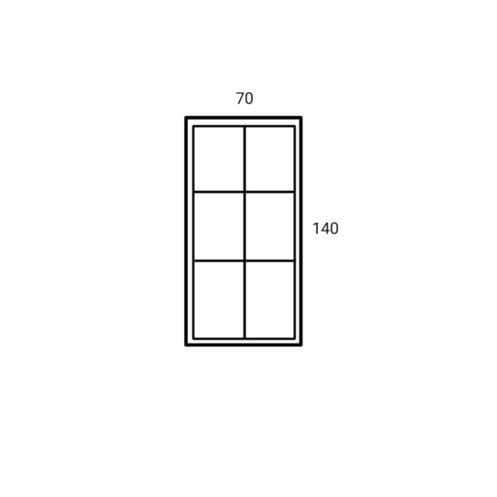 Jendela Aluminium Ornamen 70x140