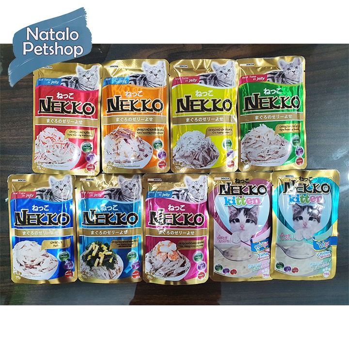 Nekko Cat Wet Food 70Gr / Kitten/Feline / Snack / Makanan Basah Kucing