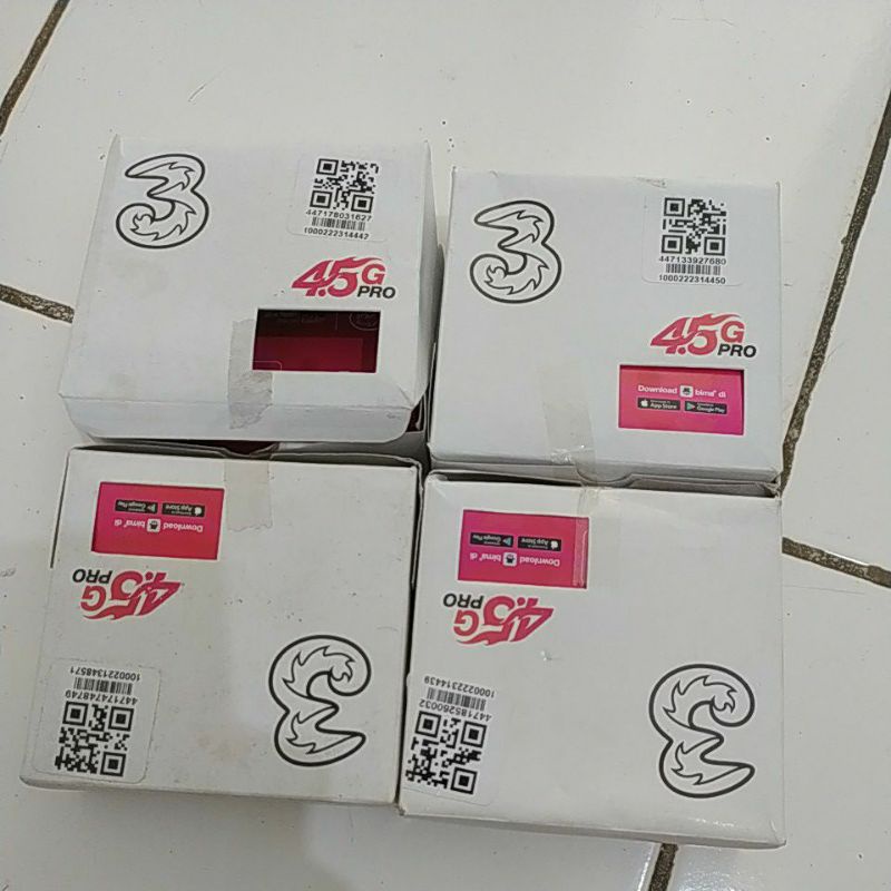 kartu perdana tri three 0k 3gb 8,5gb 14,5gb 45gb
