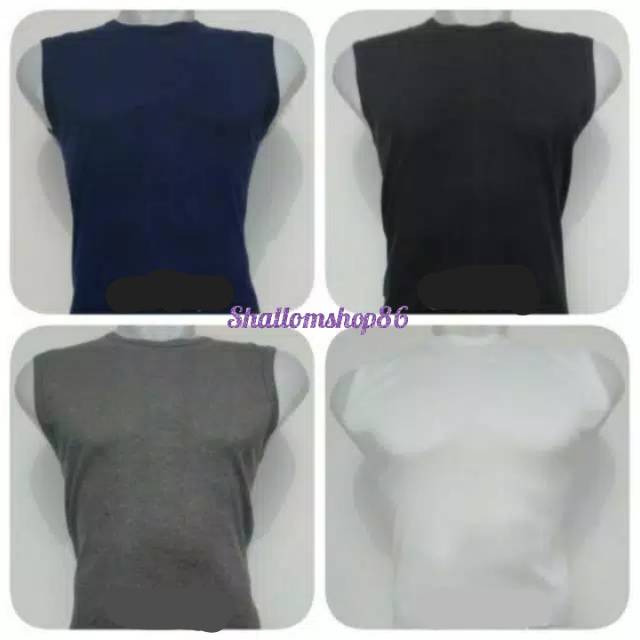 LEOPOLD- KAOS OBLONG TANKTOP PRIA ( TANPA LENGAN )