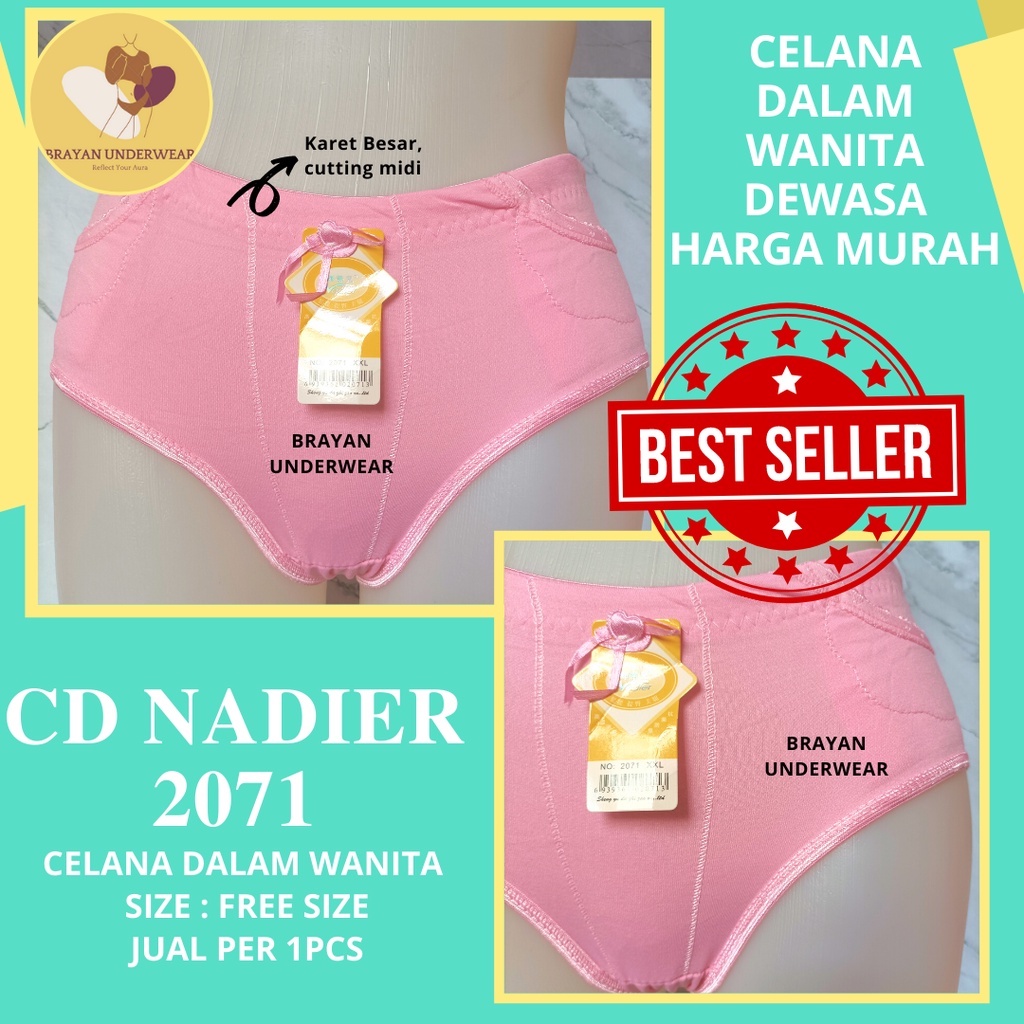 [ 1PCS ] CD NADIER Ukuran XXL (Free Size Besar)  - Celana Dalam Hongkong Import/Celana Dalam Wanita 