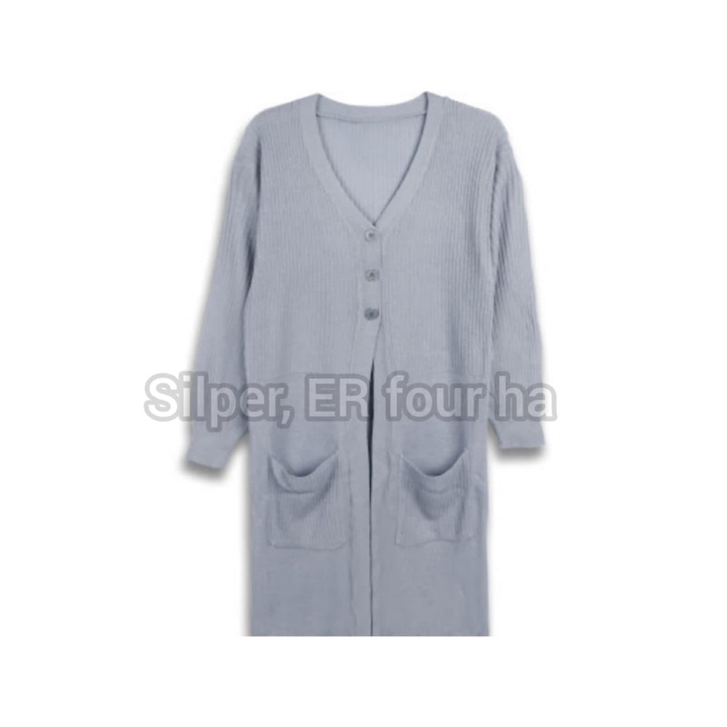 Cardigan LONG KANCING 3 l Cardigan Rajut l Sweater Rajut l Pakaian Rajut Wanita l Rajut Keren Murah