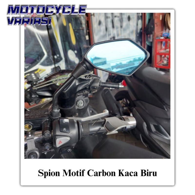 Spion Vario 160 Pcx 160 Click 160 Adv Motif Carbon Kaca Biru