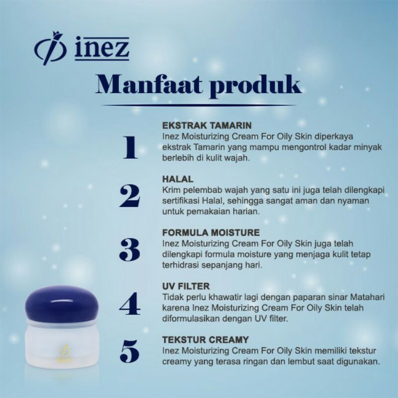 ❤GROSIR❤INEZ Moisturizing Cream For Oily Skin