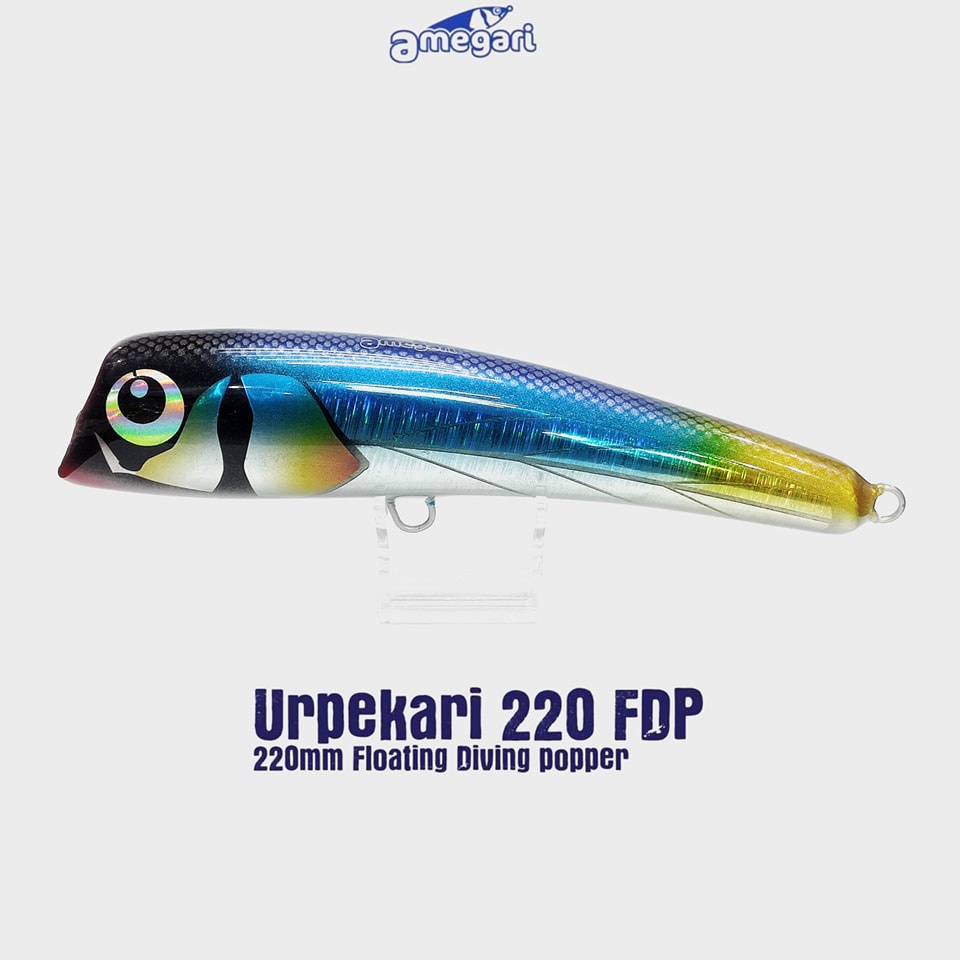 Amegari Urpekari 220 FDP Floating Popper 220mm 130g  Blue Yellow Tail