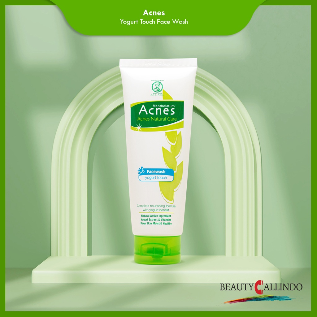 Acnes Natural Care Yogurt Touch Face Wash Sabun Muka Pembersih Wajah