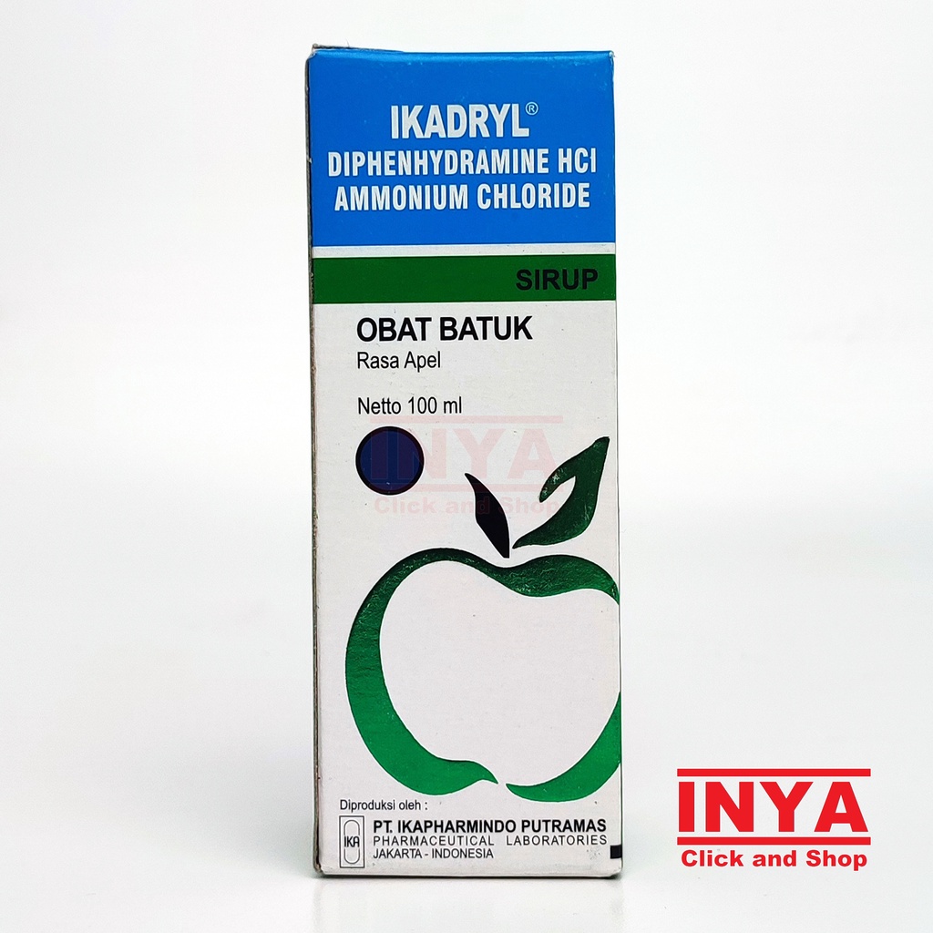 IKADRYL COUGH SYRUP RASA APEL 100ml - Obat Batuk