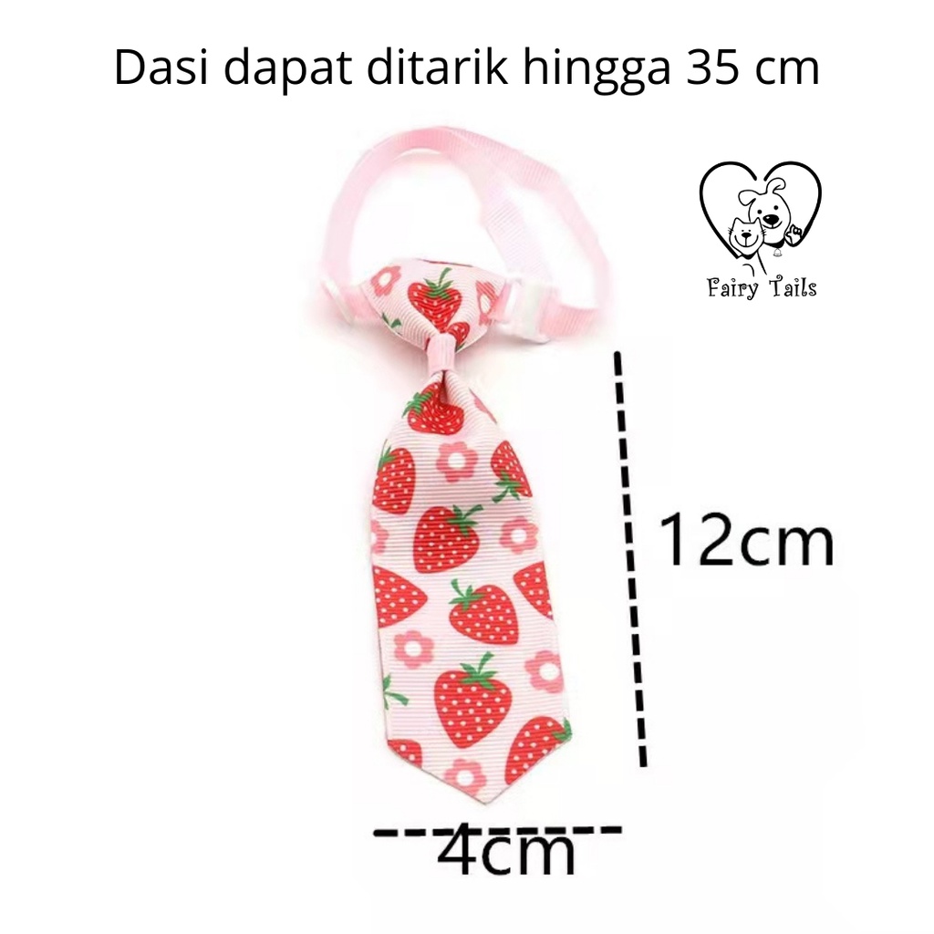 Dasi Anabul Anjing Kucing Fashionable Kostum Cosplay Tropical Fruits Motif Buah Lucu | Fashion Costume Pet Tie