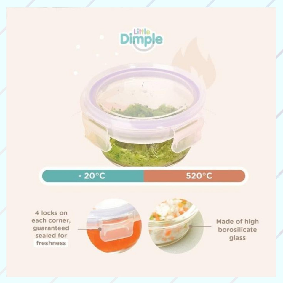 Little Dimple Food Container isi 3 pcs