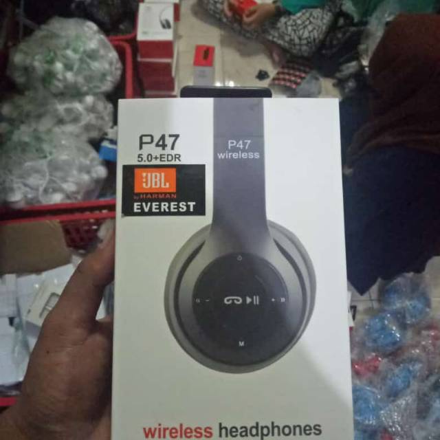 Headhphone bluetooth bando Jbl P47