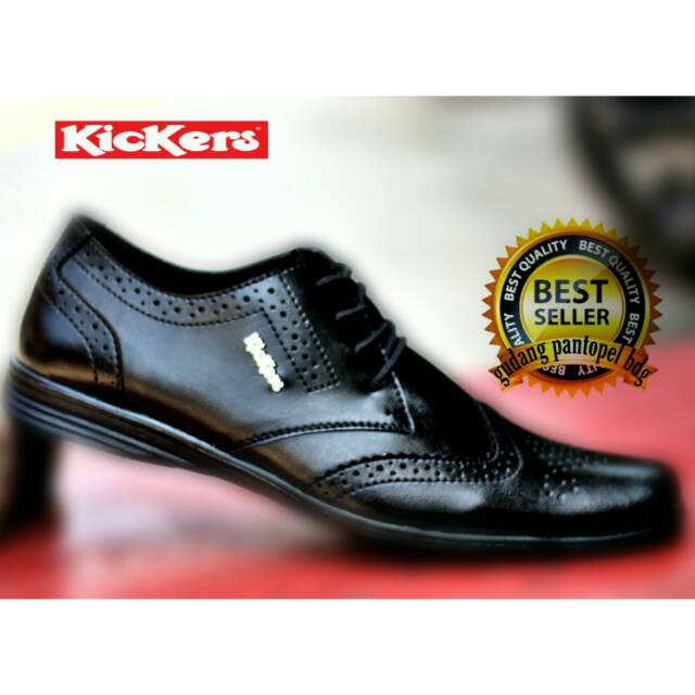 SEPATU KANTOR KICKERS PRIA KERJA FORMAL KEREN ELASTIC ZIP PREMIUM DINAS RESMI