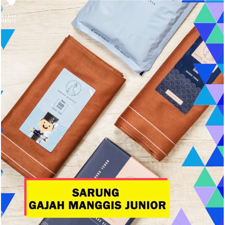 SARUNG ANAK GAJAH MANGGIS JR - MOTIF KOTAK-KOTAK SARUNG MURAH SARUNG SHOLAT SARUNG SANTRI SARUNG BHS