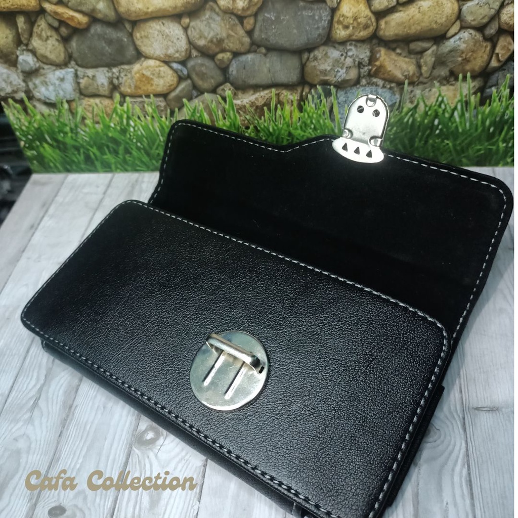 DOMPET HP PINGGANG PRIA KULIT SINTETIS 1 RUANG &amp; 2 RUANG UKURAN 6,5 MODEL HORIZONTAL / SARUNG HP PINGGANG PRIA 1 SLOT &amp; 2 SLOT MODEL HORIZONTAL / DOMPET HP KULIT PRIA