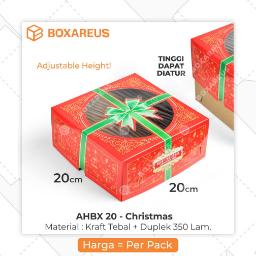 Cake Box Natal Kotak Kue Christmas Dus Packaging Kemasan | AHBX 20