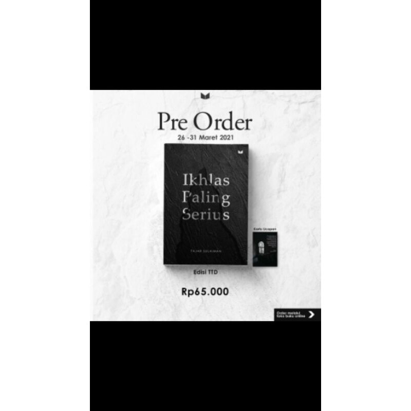 ikhlas paling serius bonus buku random