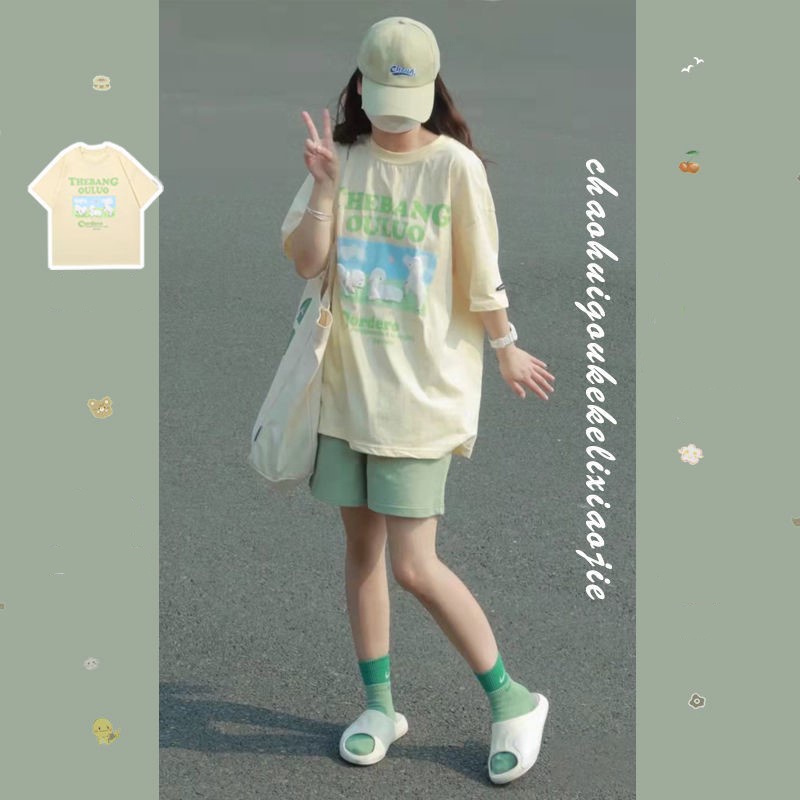 Kaos Pendek Katun/Kaos Atasan Wanita Import/ Premium Young T-shirt Korean