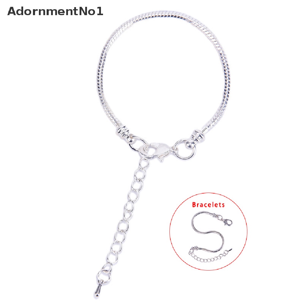 (AdornmentNo1) Gelang Tangan Rantai Motif Tulang Ular Bahan Stainless Steel Untuk Perhiasan Wanita