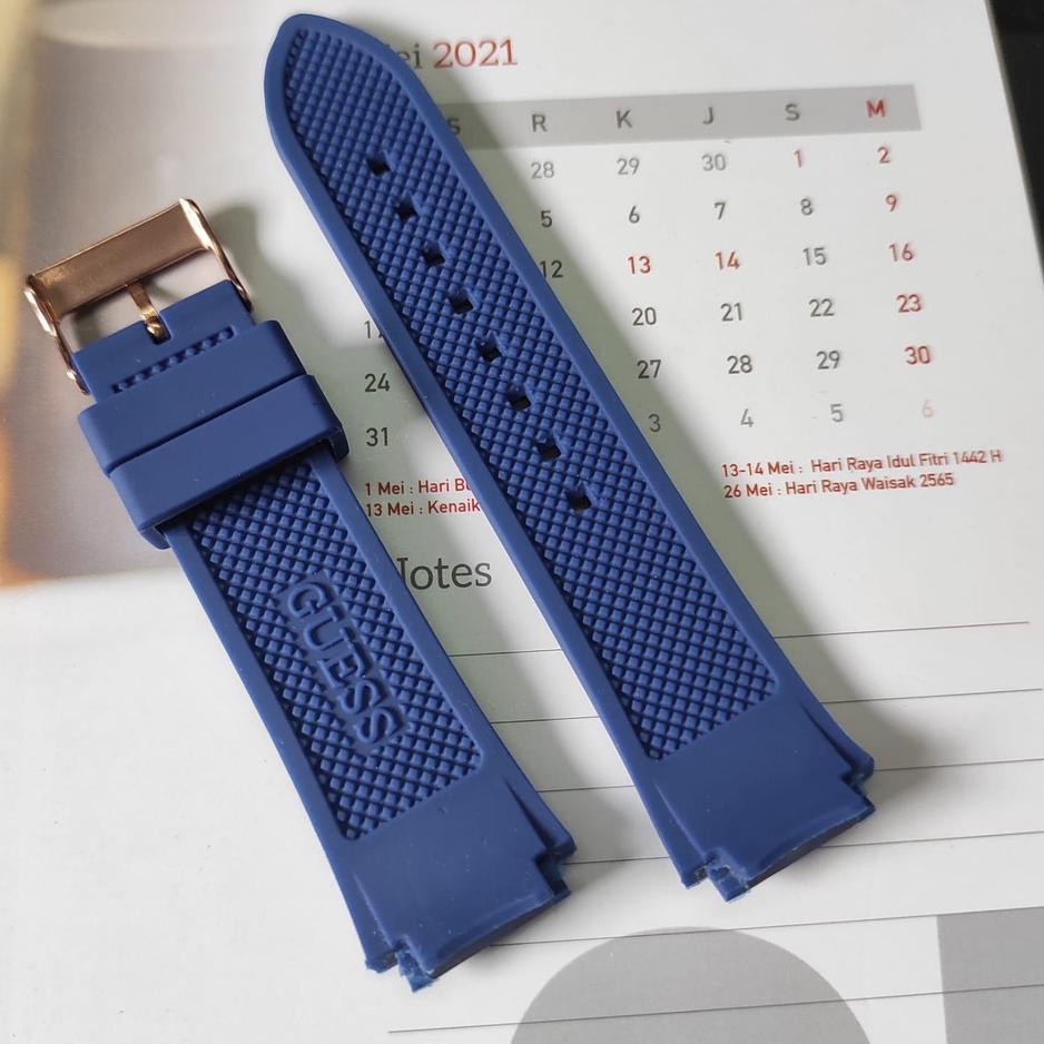 Terbaru.. Tali Jam Tangan Guess Rubber Strap Jam Tangan Guess  W1053L1 W1053L2 W1053L3 W1053L7