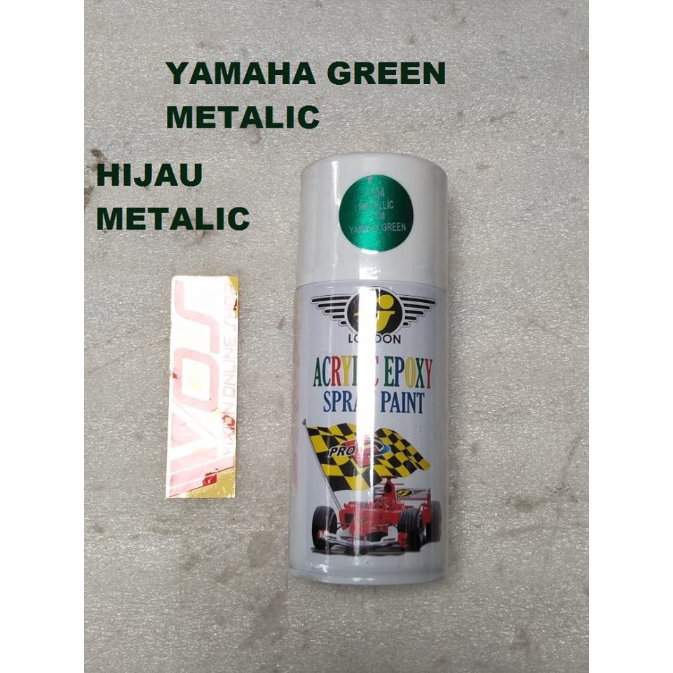 CAT KALENG SEMPROT PYLOX MERK RJ 300CC YAMAHA GREEN METALIC / HIJAU METALIC