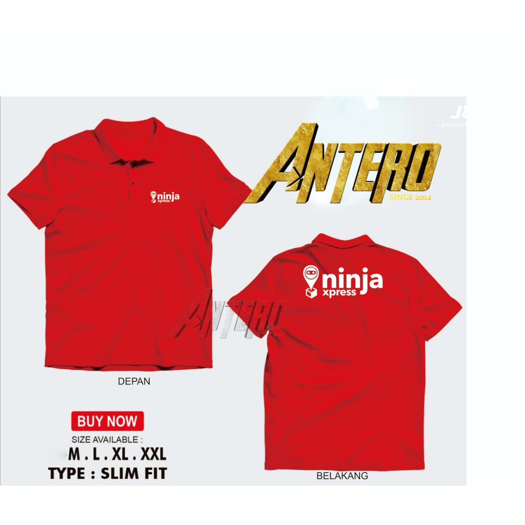 Kaos kerah polo shirt expedisi ninja express
