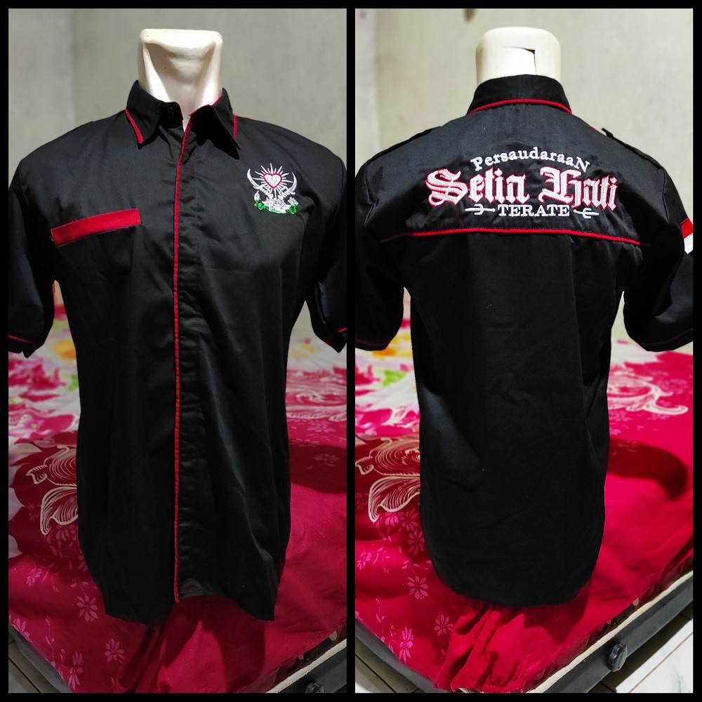 KEMEJA PSHT BORDIR -KEMEJA PSHT NAGATA-HEM PSHT BORDIR-HEM PSHT PRIA- HEM TERATE