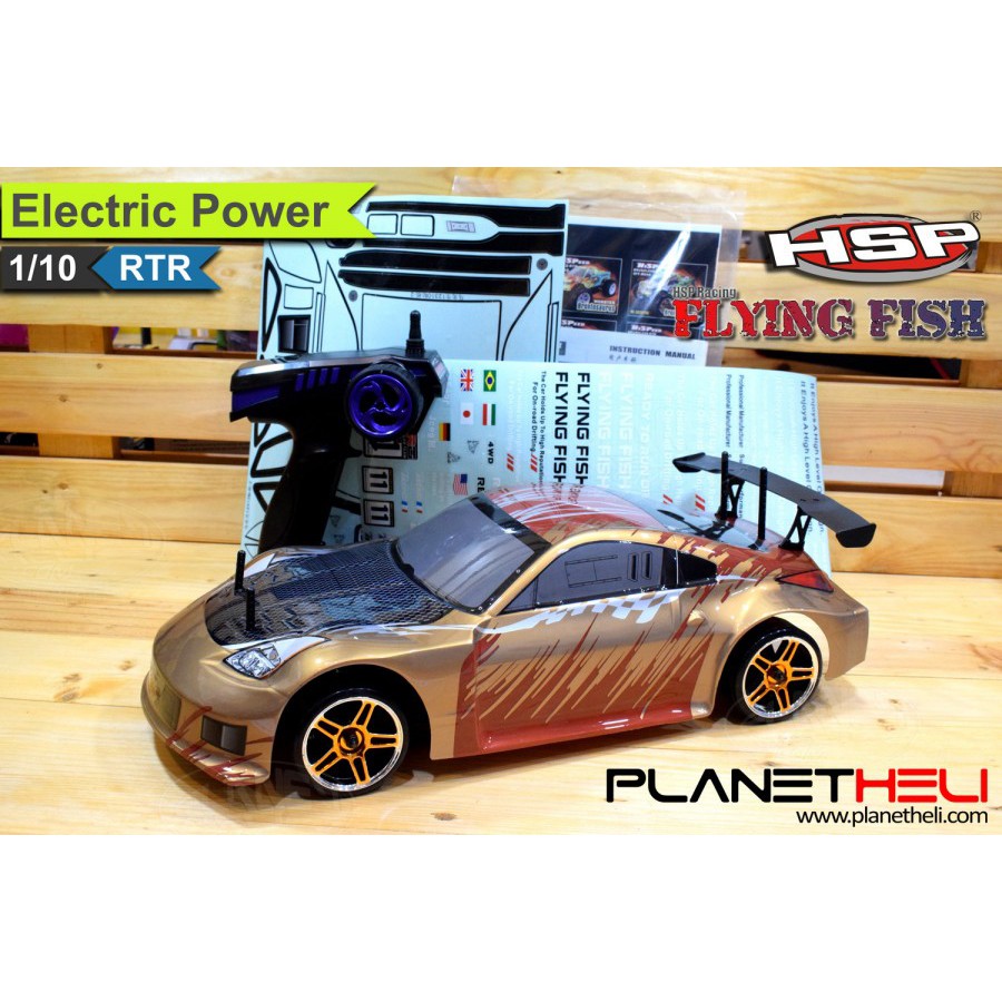 HSP RC Drift Car Flying Fish 4wd FULL Propo 1.10 Scale EP Ready To Run