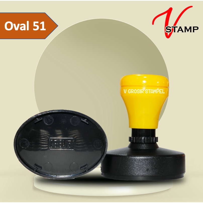 

Gagang Stempel Warna Oval Ukuran 51 mm / GROSIR BAHAN STEMPEL FLASH CB OVAL 5,1 CM / GAGANG STEMPEL WARNA