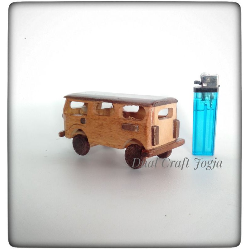 Miniatur Mobil VW Combi Kayu Kecil