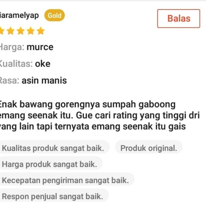 

Update Bawang Goreng Asli Bawang Goreng Sumenep Super ~