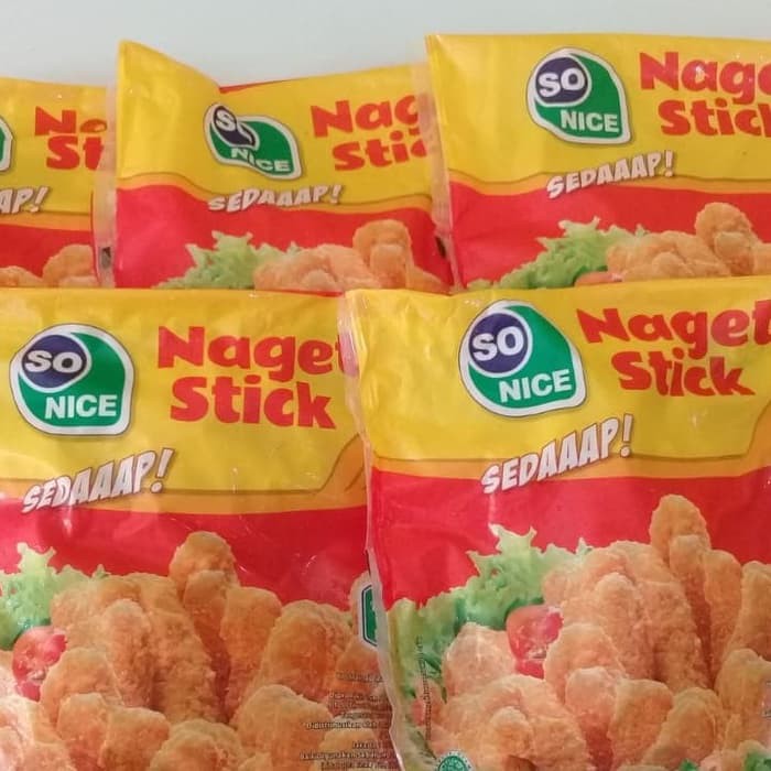 

SO NICE Chicken Nugget Stick 250 gram Naget Stik Ayam Expired Panjang