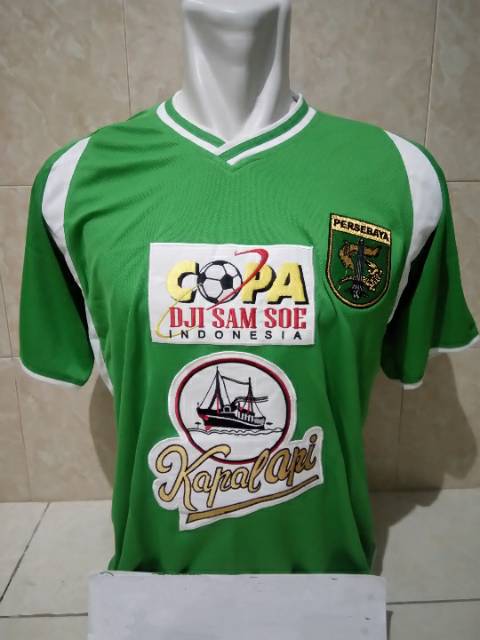 Jersey Persebaya Copa Dji Sam Soe 2005 - 2006 Home Divisi Utama Retro Full Printing