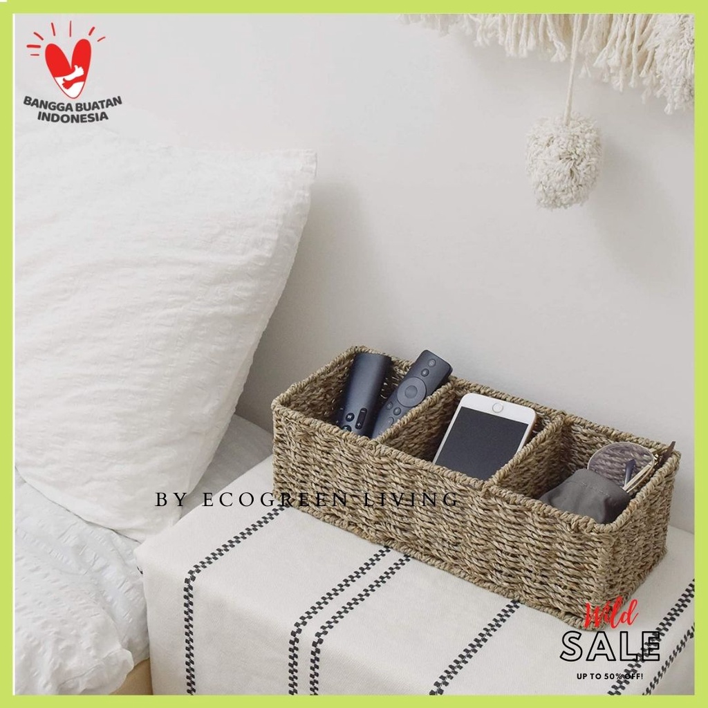 NEW - Water Hyacinth Storage Baskets , tempat tissue ,stationery supplies anyaman enceng gondok