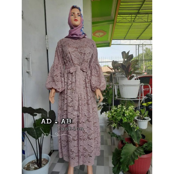 GAMIS BRUKAT MURAH TANGAN BALON