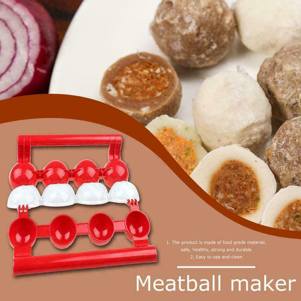 1Pcs Kitchen Meatballs Mold /  Homemade DIY Fish Ball Maker / Sushi Ice Cream Balls Mould /  Self Stuffing Food Cooking Ball Tool