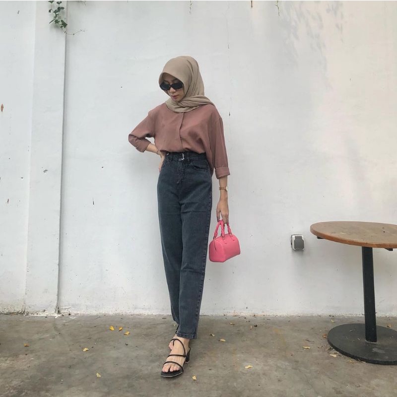 Govit Baggy Jeans Snowblack