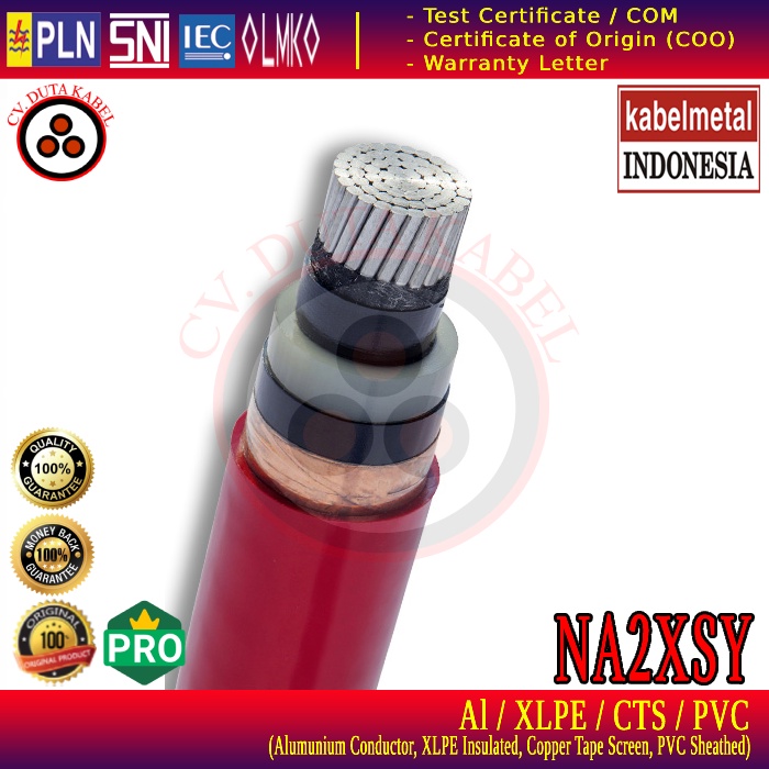 Kabel NA2XSY 1x300 mm2 20kV METAL /1x300 mm/1 x 300 mm2/1 x 300 mm/1x300/1 x 300