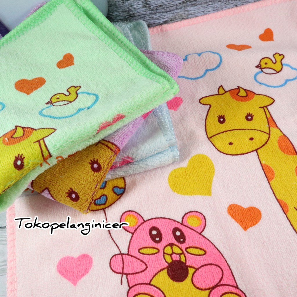 Washlap Bayi Motif Karakter Handuk Lap Bayi Perlengkapan Mandi Baby Tokopelanginicer