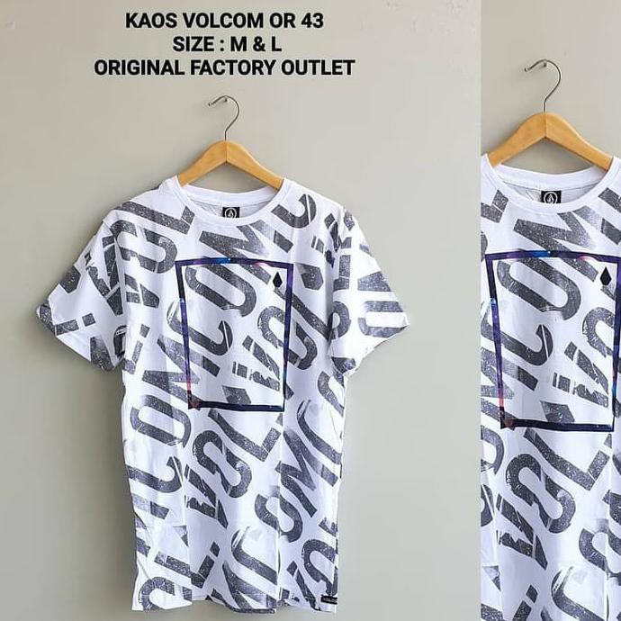 Diskon kaos pria premium import, KAOS VOLCOM OR 43 ORIGINAL FACTORY IMPORT KAOS PRIA KAOS SURF MURAH