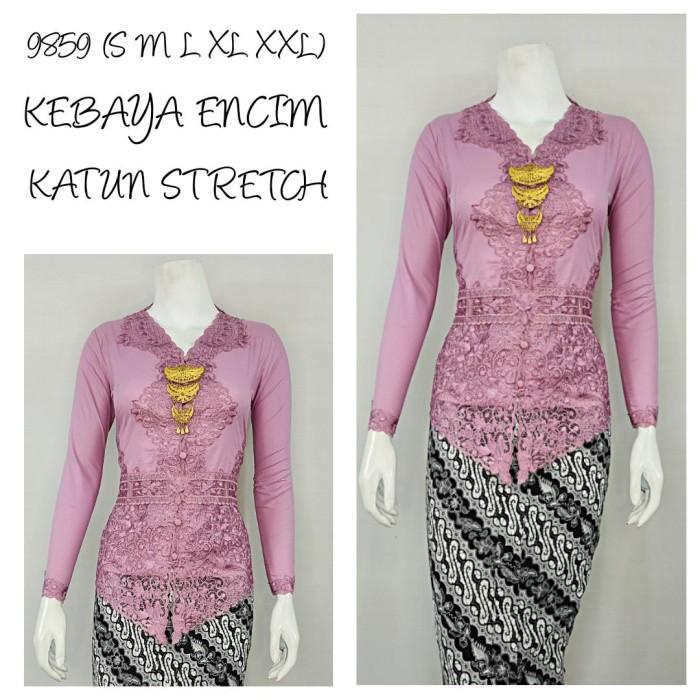 Indah Kebaya | 9569 | Kebaya Encim Tunik Jumbo Lengan Panjang Bordir 080