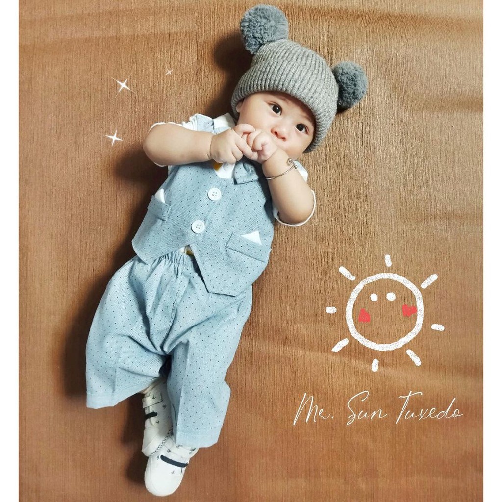 SETELAN ROMPI bayi 0 12 bulan newborn PAUS MR JOHN / CAPTAIN / ANIMAL BIKE / CRABBY / GRIZZ VEST vest baju pesta Setelan Kemeja Celana Jas Dasi Pergi Jalan Fashion kondangan Anak Bayi Cowok Laki Terlaris tuxedo