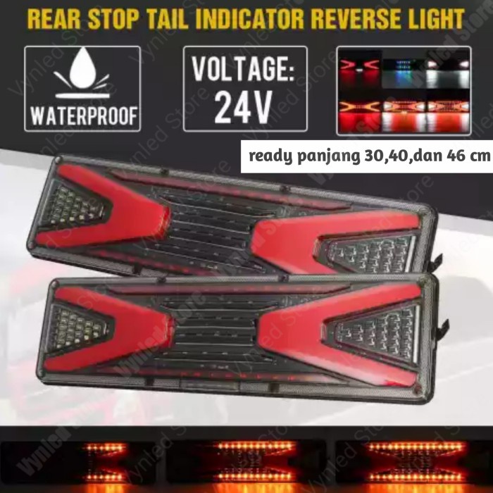 Lampu stop lamp stoplamp truk 30 40 46 cm 12 24 V volt