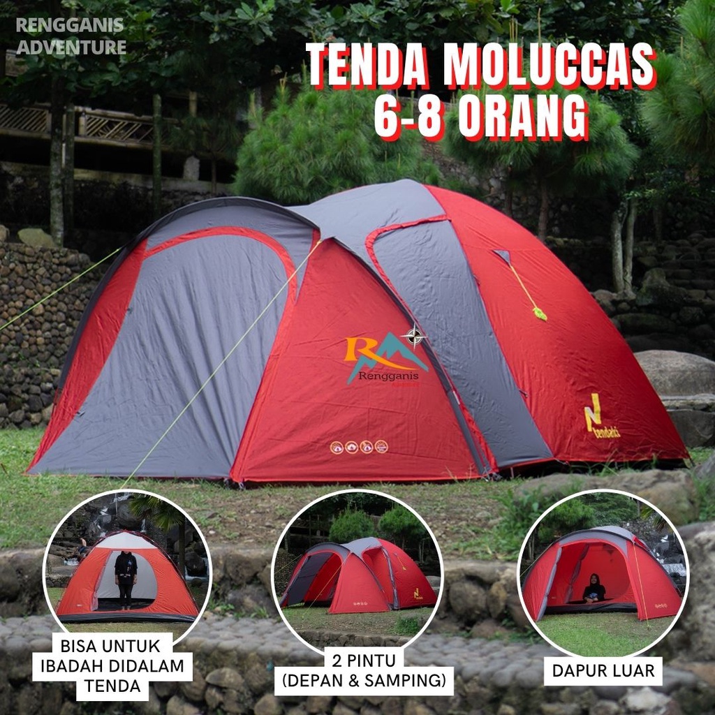 Tenda Camping Family TENDAKI MOLUCCAS 6 Orang Dome Java 4 Pro Big Dome 6 Orang Borneo 4