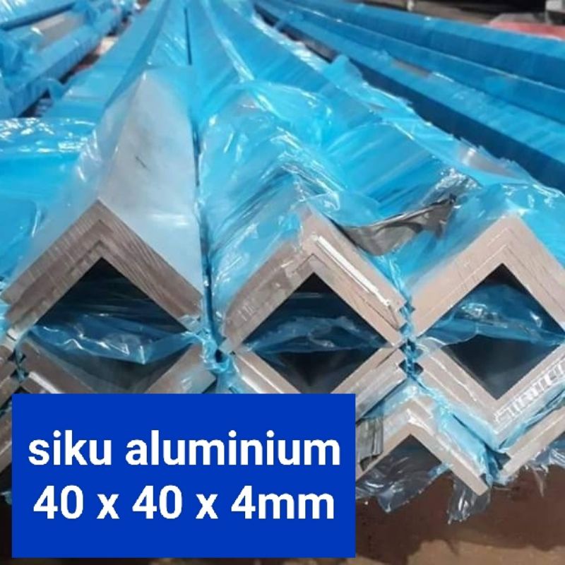 Siku Aluminium 40 x 40 x 4mm / siku alumunium harga per 10cm
