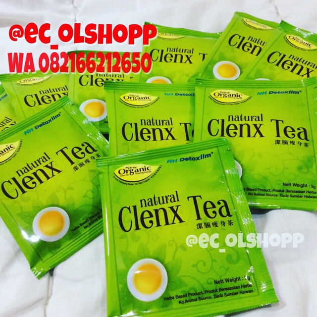 

Natural Clenx Tea Organic Green Tea Slimming Teh Hijau Langsing Detox Tubuh Ori